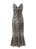 Print Satin Maxi Dress DJPT