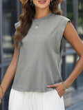 Round Neck Cap Sleeve T-Shirt DJPT