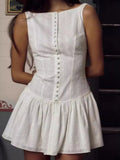 Detail Sleeveless Mini Dress DJPT