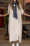 Size Relaxed Fit Short Sleeves Dress Plus Size DJPT