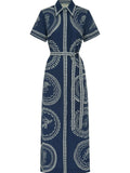 Maxi Shirt Dress with Belt DJPT