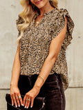 Sleeve Notched Blouse DJPT