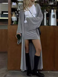 Shorts and Open Front Cardigan Three Piece Set DJPT
