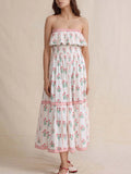 Strapless Ruffle Dress DJPT