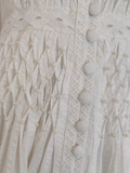 A line V neckline White Lace Vacation Dress Short Birthday Dresses SD177