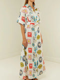 Oversized Shirt Dress with Belt DJPT