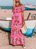 Off Shoulder Ruffle Maxi Dress DJPT