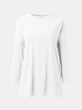 Size Round Neck Long Sleeve T-Shirt DJPT