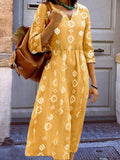 Notched Neck Dress DJPT