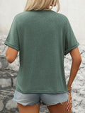 Half Button Short Sleeve T-Shirt DJPT