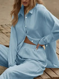 Up Long Sleeve Shirt and Pants Set DJPT