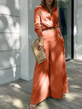 Size Long Sleeve Top and Pants Set Plus Size DJPT