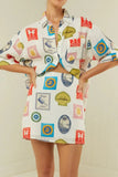 Button Up Shirt and Skirt Set DJPT
