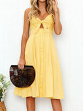 Smocked Sweetheart Neck Cami Dress DJPT