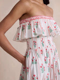 Strapless Ruffle Dress DJPT