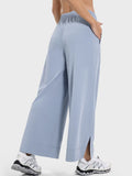 Slit Wide Leg Active Pants DJPT