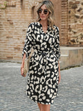 Notched Midi Dress DJPT
