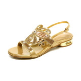 Women's Summer 2025 New Bohemian Water Diamond Sandals Are Comfortable And Anti-Slip Outside Wearing Flat-Soled Women's Sandals High Quality Shoes