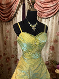 Ball Gown Straps Satin Sage Green Long Party Dress Prom Dresses SD1506 HZ0628