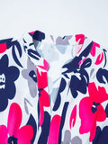 Notched Neck Flutter Sleeve Mini Dress DJPT