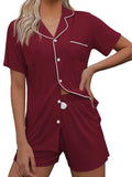 Up Short Sleeve Top and Shorts Lounge Set DJPT