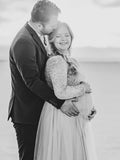 Sequin Tulle Splicing Long Sleeve Party Gown Photoshoot Maternity Baby Shower Maxi Dress Maternity