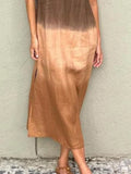 Size Sleeveless Gradient Tank Midi Dress Plus Size DJPT