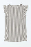 Striped Round Neck Blouse DJPT