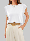 Round Neck Cap Sleeve T-Shirt DJPT