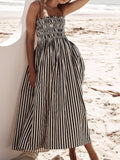 Striped Square Neck Cami Dress DJPT