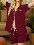 Up Short Sleeve Top and Shorts Lounge Set DJPT