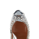 Fish Mouth Exposed High Heel Single Shoe Large Size Women's Shoes Gorgeous Chain Diamond Fashion Shoes Chengdu High Quality Shoes