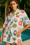 Button Up Shirt and Skirt Set DJPT