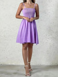 Size Smocked Square Neck Cami Dress Plus Size DJPT