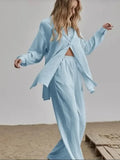 Up Long Sleeve Shirt and Pants Set DJPT