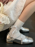 Toe Block Heels Mary Jane Shoes DJPT