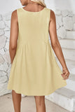 Plunge Wide Strap Mini Tank Dress DJPT