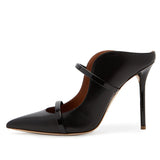Gold Black High Heel Tip Large-Size Muller Single-Shoe Banquet Fashion Shoes Chengdu High Quality Shoes