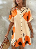 Button-Front Shirt Dress DJPT