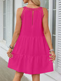 Hem Lace Sleeveless Dress DJPT