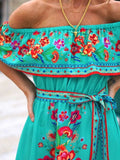 Off Shoulder Ruffle Maxi Dress DJPT