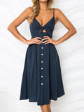 Smocked Sweetheart Neck Cami Dress DJPT
