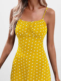 Size Slit Printed Cami Midi Dress Plus Size DJPT