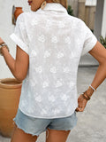 Collared Neck Short Sleeve Shirt DJPT