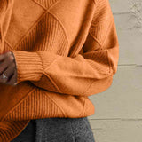 Turtleneck Long Sleeve Sweater DJPT