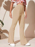Size High-Waist Flare Active Pants Plus Size DJPT