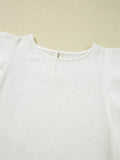 Layered Ruffled Flutter Sleeve Blouse DJPT