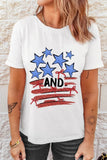 and Stripes Bow Graphic T Shirt DJPT