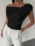 Ruched Short Sleeve Top DJPT