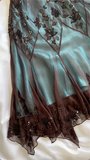 Mermaid Spaghetti Straps Floor Length Beads Evening Dress Prom Dresses SD1602 HZ0628